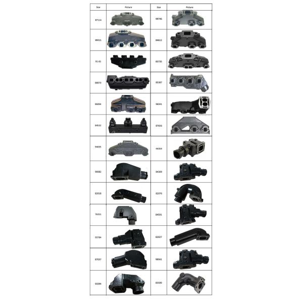 Cast Iron MerCruiser 3.0 Exhaust Manifold and Riser Marine Exhaust Parts for Your Boat