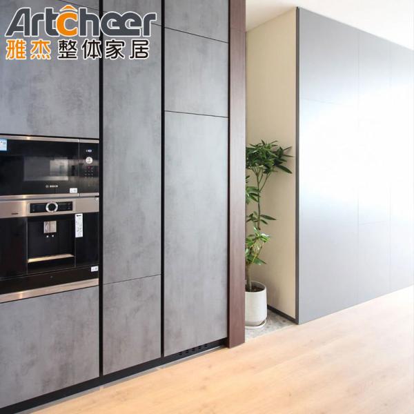 Aluminium Carcase Kitchen Cabinets with Modern Design and Wall Mount Cupboard Shelf