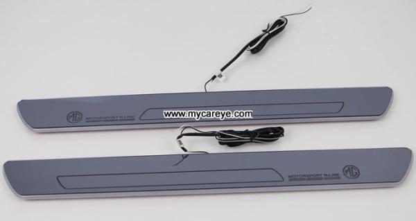 MG GT Car accessory stainless steel scuff plate door sill plate light LED