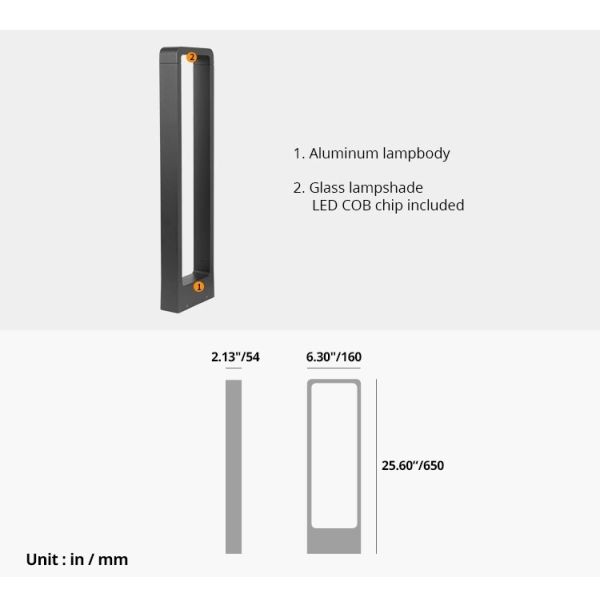 свет СИД удара 100-240В 7В, путь сада 3000к ИП44 освещает алюминиевую раковину
