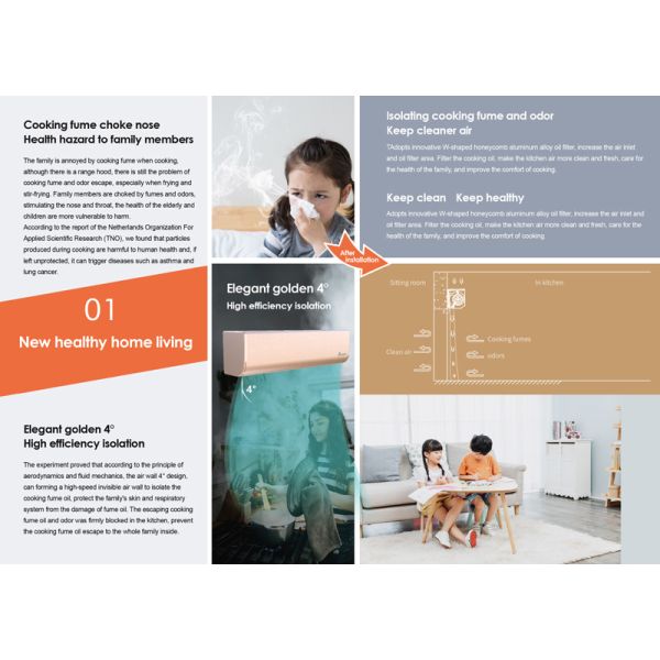 2025 Воздушный барьер для домашней кухни дверь разделяет кухонный дым Размер от 0,7 до 2 метров Домашний воздушный штор