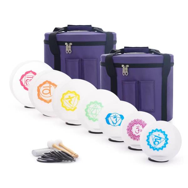 6-12 pouces Saine Quartz Chantanting Bowl Avec Des Maillots Gratuits Et Des Anneaux O Pour La Guérison Sonore