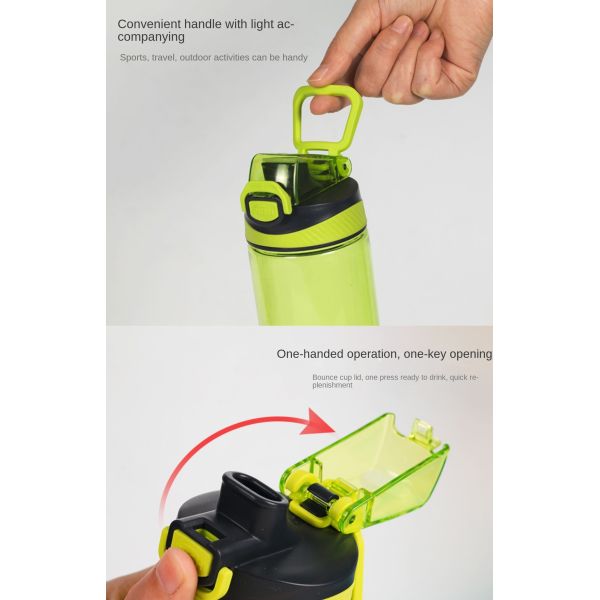 Compact Design 700ml 1000ml Cycling Water Bottle 1l Sports Water Bottle With Lift Clear Student Water Bottle For School Boy Hydrate With Reusable