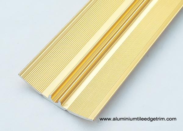 2.7m Aluminium Floor Threshold Strips / Transition Trim With Sandblasting Gold