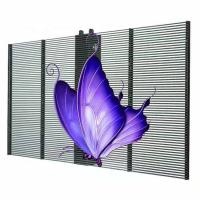 Painel de tela LED transparente de alumínio para loja de roupas 1000*1000mm Display interno gigante P3.91mm Refresh Rate≥3840Hz