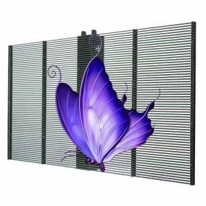 Painel de tela LED transparente para loja de roupas 1000*1000mm Giant Indoor