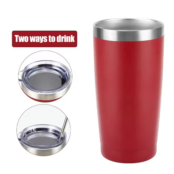 20 OZ Stainless Steel Insulated Wine Tumbler Sustainable Powder Coated