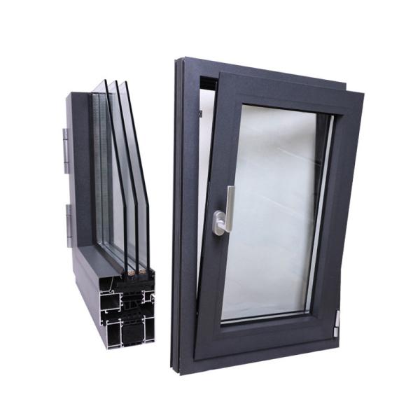Level 6 Water Tightness Customize Aluminum Casement Glass Windows  Energy Efficiency
