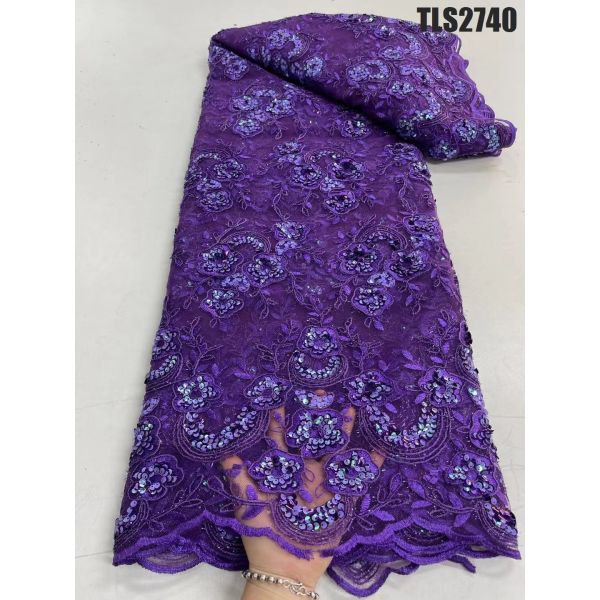 2023  Supoo  Latest fashion wholesale price beautiful french lace with sequins