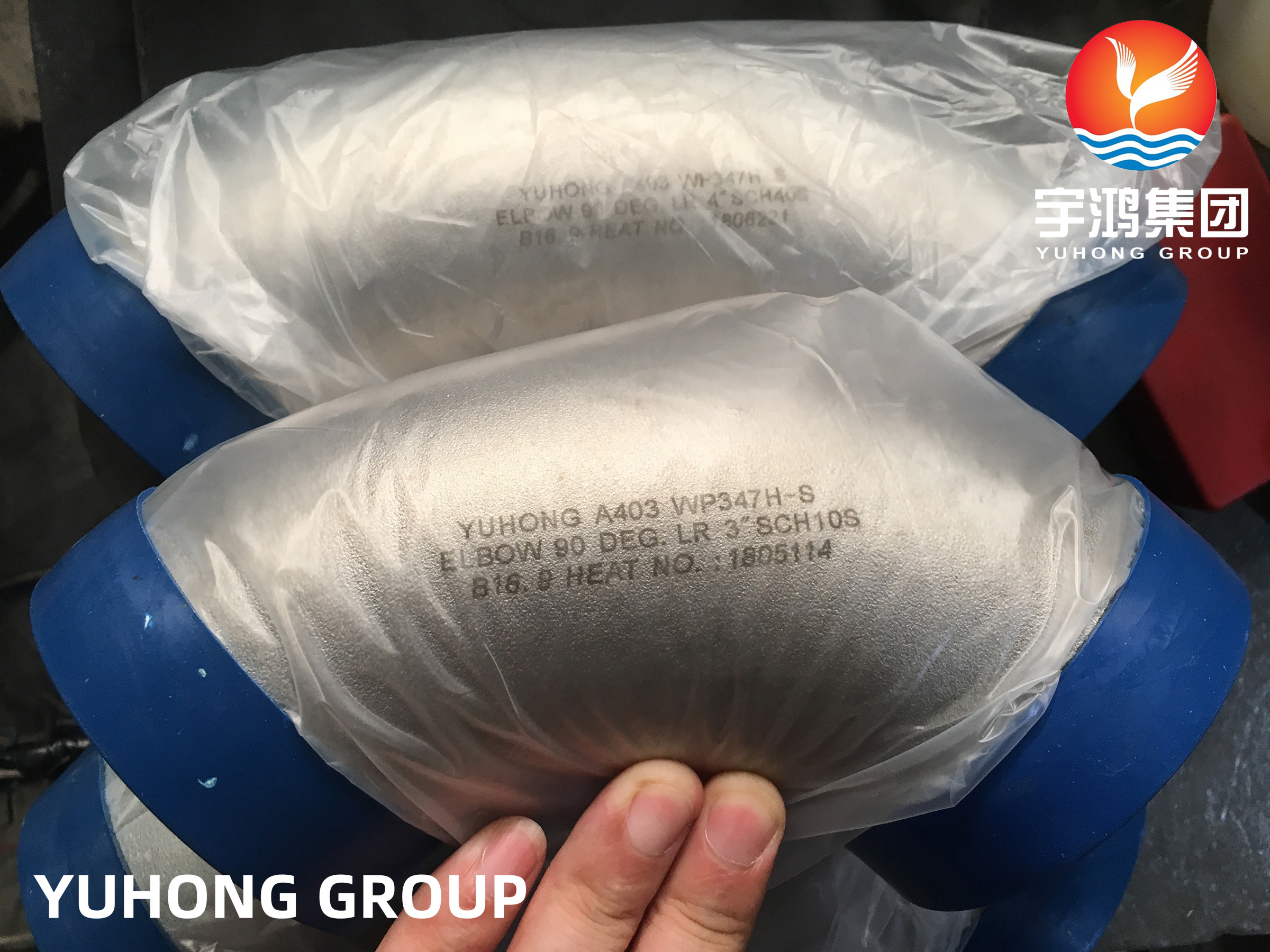 ASTM A403 WP347H 90 DEG. LR Локоть высокоуглеродный аустенитный хром из нержавеющей стали
