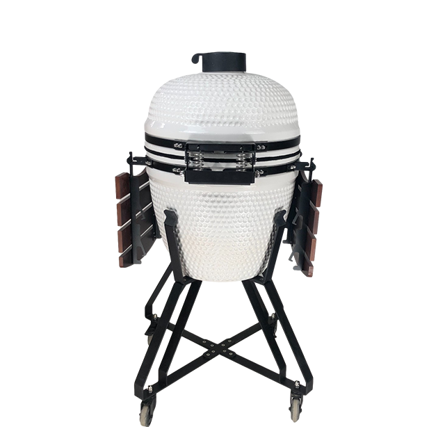 KIMSTONE 21 Inch Homeused Barbeque Grill Outdoor Kitchen Charcoal Ceramic Kamado Griller