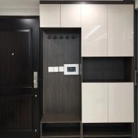 Console multimédia OEM Walnut à côté de la table à café Console TV avec rangement