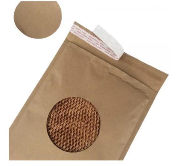 OEM Honeycomb Paper Padded Envelopes 100% Recycled Fibers Cushioning Protected