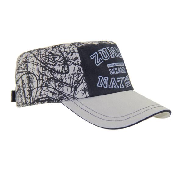 Customization Green Embroidered Cadet Hat Adjustable Outdoor Fashionable