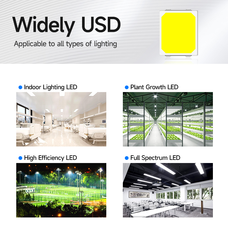 HuanYu Dream Plant Blue 2835 450nm Blue SMD LED Chip 5-7LM for Seedling Stage LED Grow Light Panel