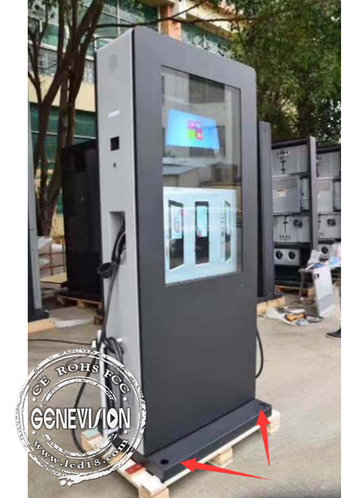 Киоск Signage цифров зарядной станции автомобиля протокола 7KW 44KW EV OCPP 1,6 на открытом воздухе