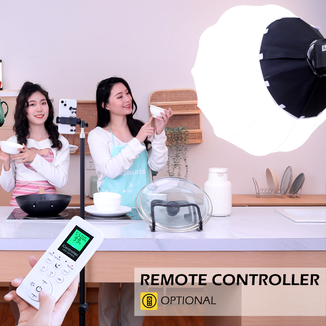 Дневной свет 3200к 6500к Cob Video Led Studio Light 100w Камера аксессуары Dmx Контроль для прямой трансляции