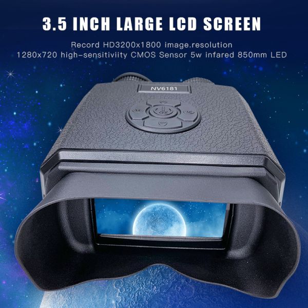 35mm 8X35 Night Vision Binoculars For Day And Night 200m Digital Recording