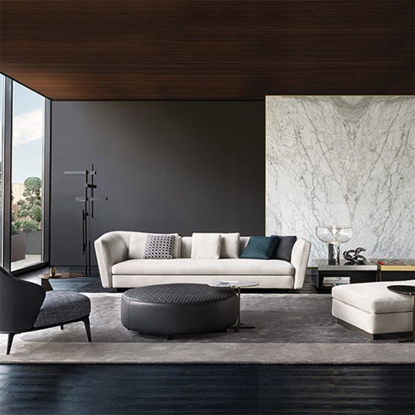 Foshan Hot Sale Simple Modern Living Room Luxury Cloth Sectional Sofa Set