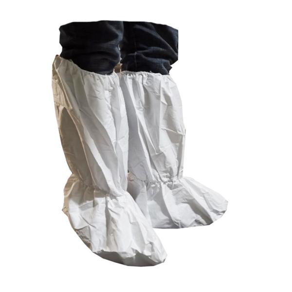 PE Non Woven Disposable Long Shoe Cover Cover Virus Isolation Waterproof