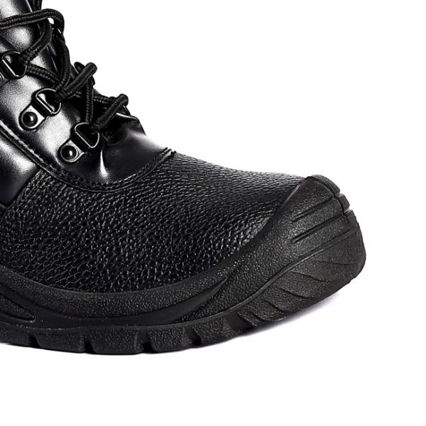 Shengjie Steel Midsole Genuine Leather Upper Embossed Cow Leather for Comfortable Footwear Safety Shoes