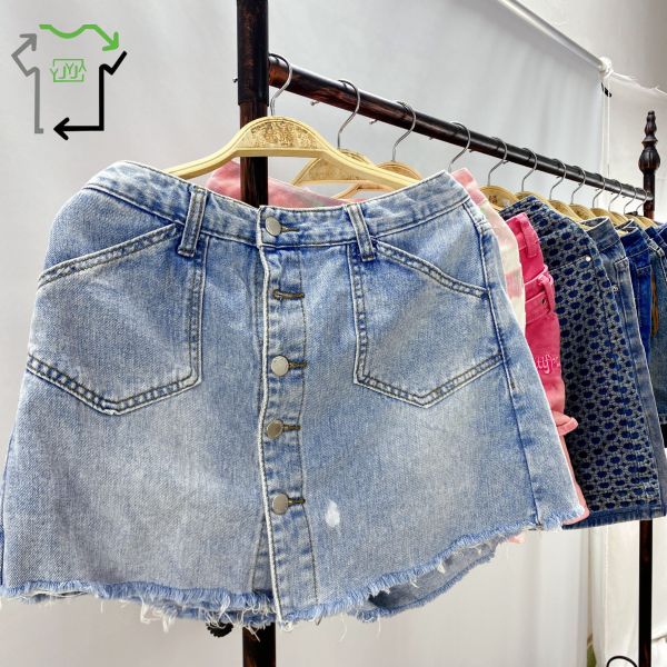 Used Women Denim Shorts Fashionable Cool Summer Used Clothes Ukay Bales