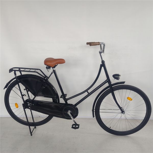 Single Speed 28 Inch Vintage Classic Black Lady Oma Holland City Cruiser Dutch Bike Bicycle for Women