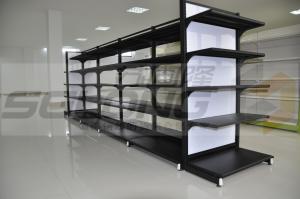 Professional Supermarket Display Racks , Supermarket Gondola Shelving Units
