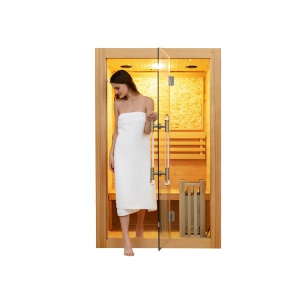 Smartmak 3kw Steam 3 Person Cedar Steam Sauna For Weight Loss Therapy