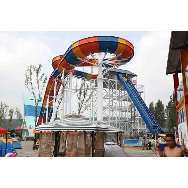 Водные горки бассейна гриба радуги занятности/на открытом воздухе оборудование игры воды