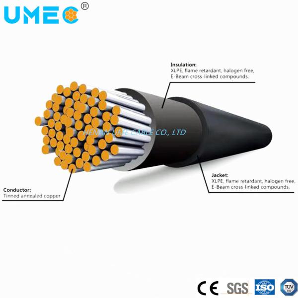PV Solar DC Cable Single Core 2-Core 4mm 6mm 10mm 16mm for Renewable Energy Systems