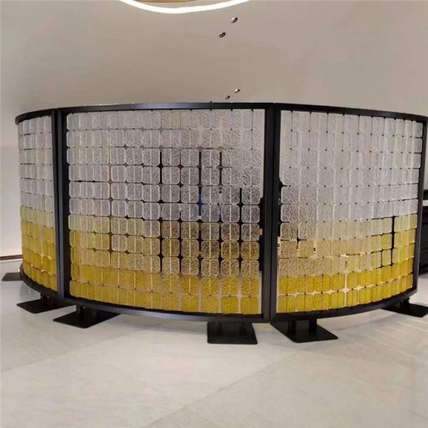 Stainless Steel Metal Room Dividers Partitions Freestanding For Living Area Bedroom