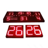 Tableau indicateur distinct de stade de football de cadre avec la protection UV de visage d'avant d'horloge de tir