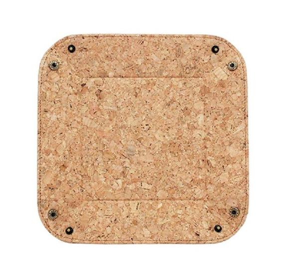 Eco-Friendly Vegan 8'' Natural Cork Tray for Jewelry, Key Phone, Coin Box Storage