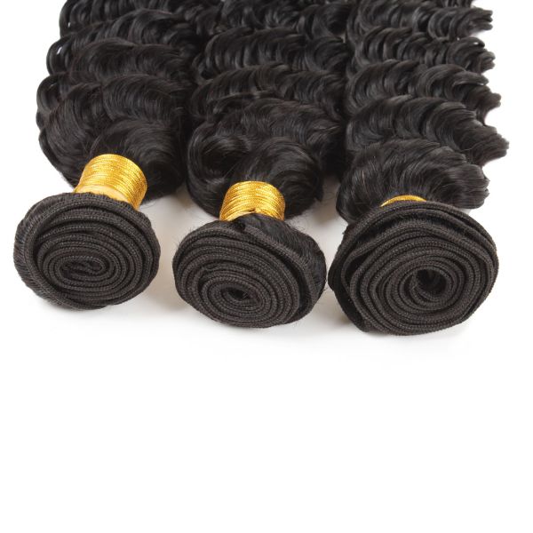 100 Grams Indian Human Hair Weave Deep Wave Hair Extensions Real Hair