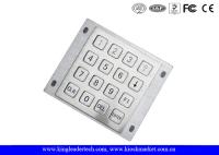 A montagem industrial do painel traseiro de teclado numérico numérico de 16 chaves lisas escovou o metal da matriz 4x4