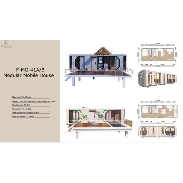 All-aluminum Alloy Shell Five-in-one Modular Integrated Prefabricated House