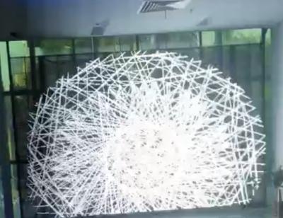 P3.91-7.82mm Ecrã de visualização LED transparente 6000 Nits