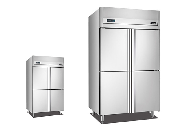 Дверь 4 коммерчески стоит вверх холодильник, холодильник кухни -12°К~-18°К промышленный