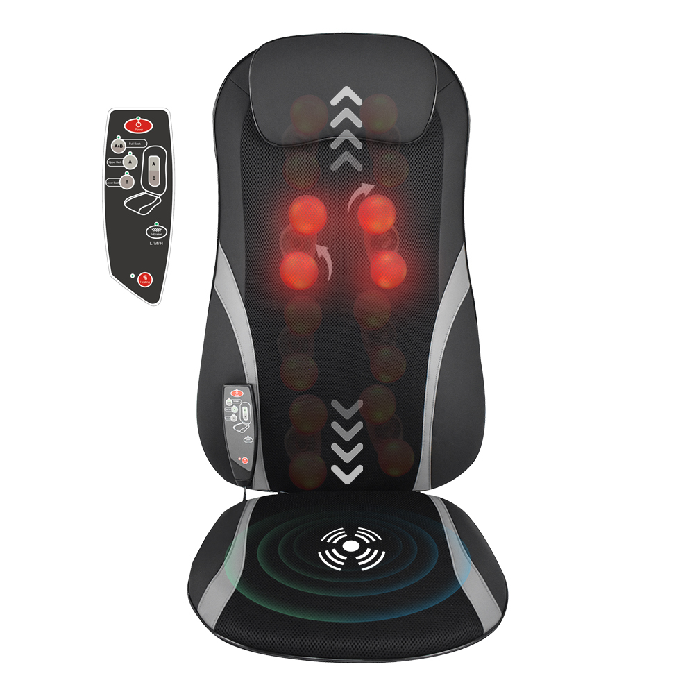Hot Sale 3D & 4D Heating Back Cushion Massage Kneading Electric Buttocks Shiatsu Body Massage Car Seat Cushion