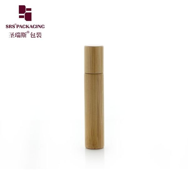 BG(G)-8ML Aromatheropy Glass Bamboo Empty Roller Bottle For Oil Blends Perfume