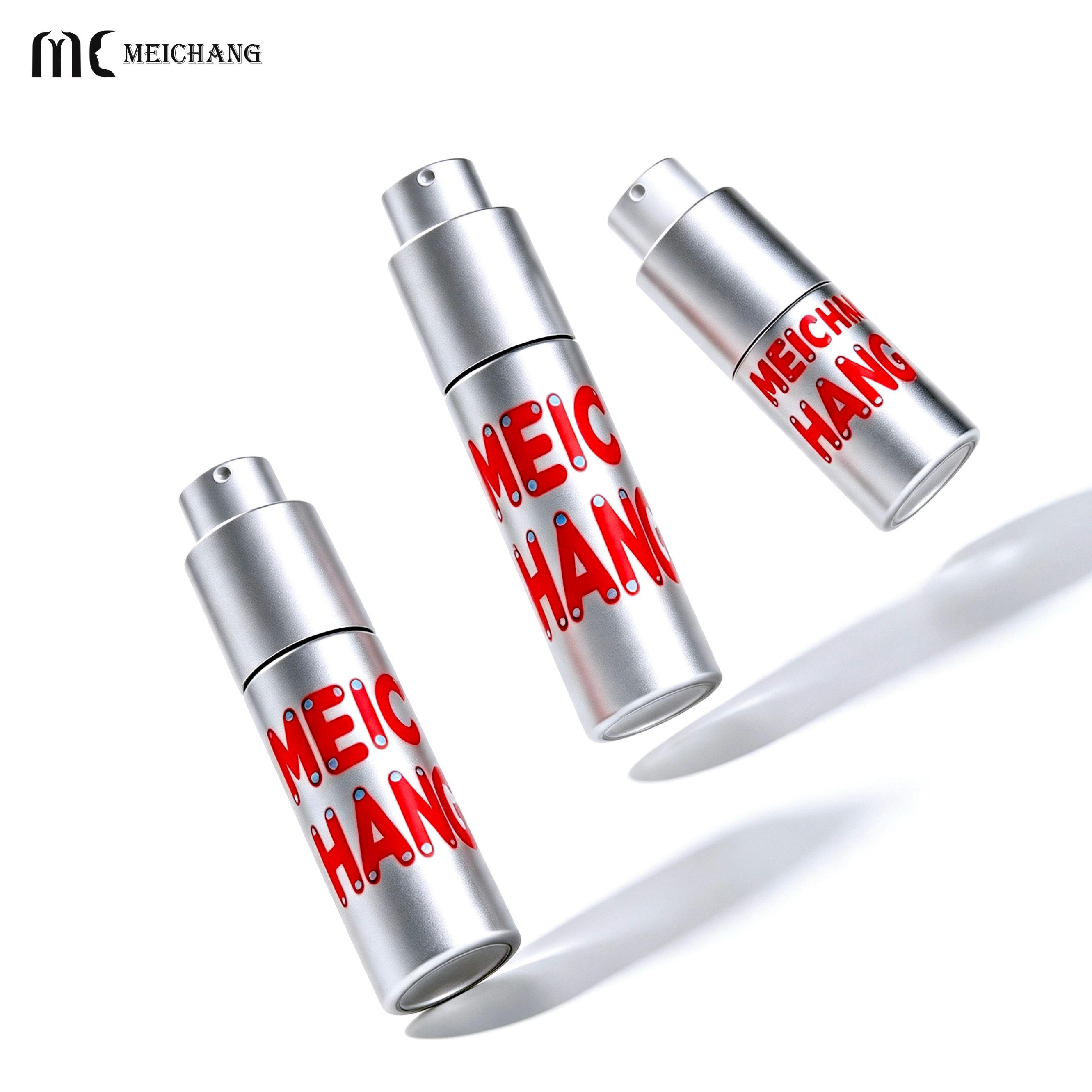 15ml 30ml 50ml Custom Airless Fine Mist Spray Bottle with Rotating Lock Design for Skincare Packaging(MC-296)