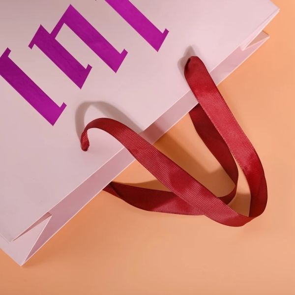 Custom Clothing Packaging Black Kraft Paper Bag with Logo and Recyclable Handle Types