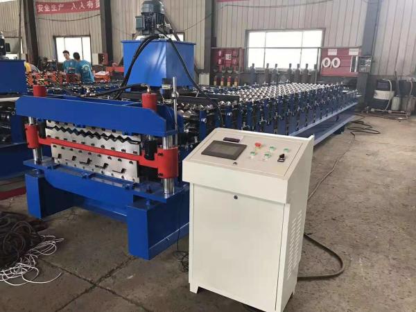 Trapezoid Style Corrugated Roll Former 8-15m / Min Working Speed 16 Steps Type