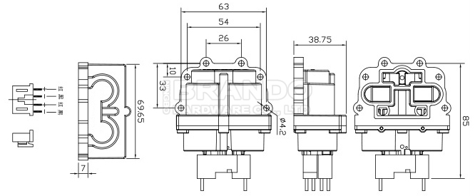 Медицинский генератор 3L кислорода к пластмассе Dc клапана соленоида 10L 12v