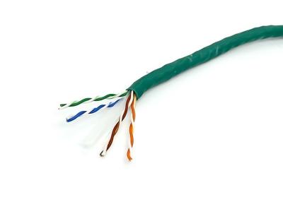 O PVC verde do cabo ethernet CAT6 Unshielded maioria torceu o fio para transferência video da câmera