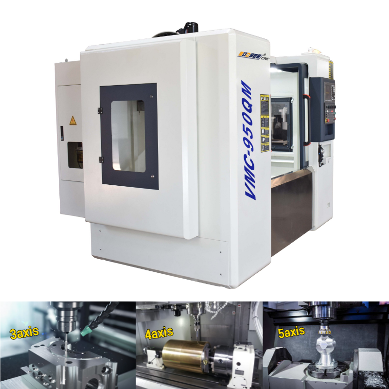 High Efficiency VMC Vertical Machining Center 3 Axis 400KG Max Load