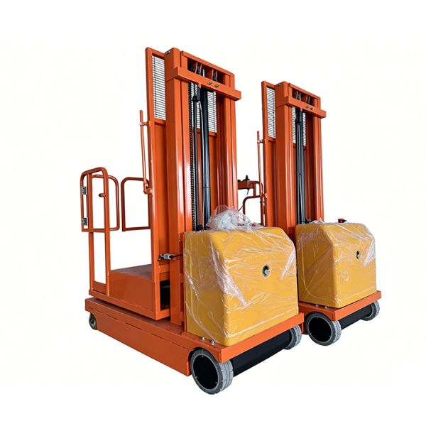 2.7m-4.5m Full Electric Indoor Cherry Aerial Order Picker Platform High Velocity