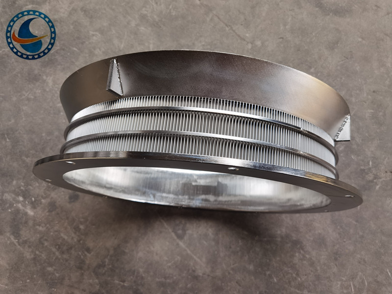 экран ячеистой сети клина нержавеющей стали 304 523mm для центрифуг Shavings металла