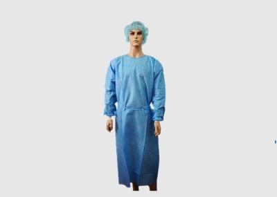 Vestidos cirúrgicos estéreis respiráveis, vestido azul do teatro de operação descartável
